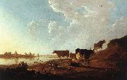CUYP, Aelbert River Scene with Milking Woman sdf oil painting artist